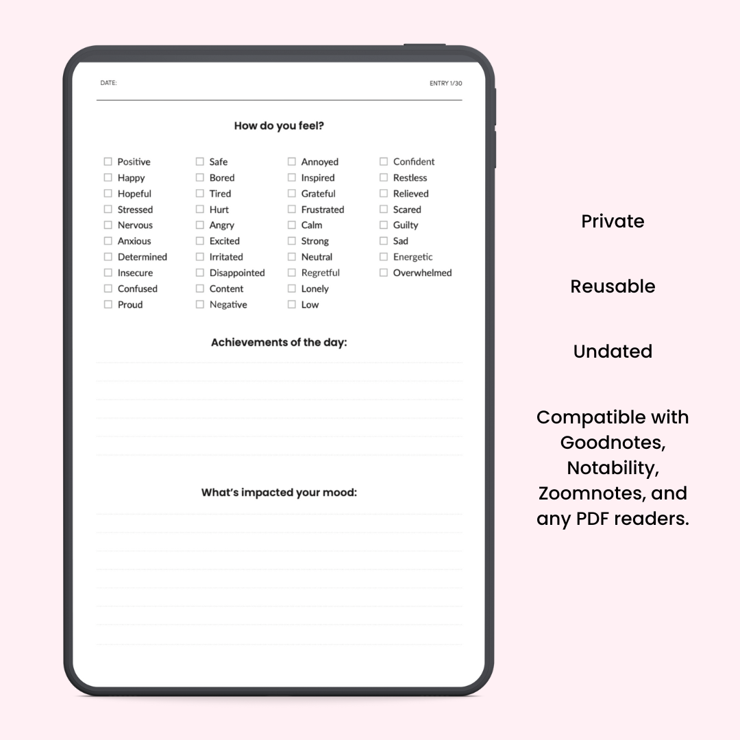 The Anxiety Journal (Digital Download)